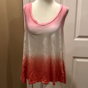 Pink Ombré Top sleeveless size large GAP